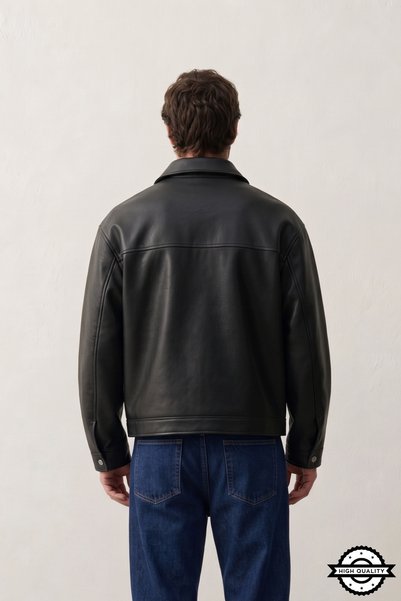 KOCCI Zra model new season boxy fit four seasons viral men's leather jacket coat