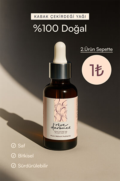 Rêve d’Arômes %100 Doğal Saç Onarıcı & Besleyici Kabak Çekirdeği Yağı – 50 ml