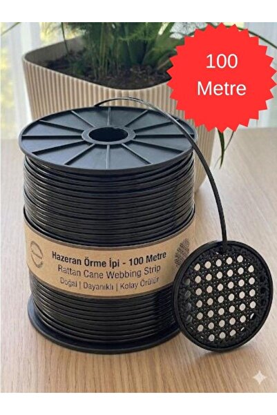 Mady Aksesuar Κορδόνι Hazeran, Μαύρο Χρώμα 100 μέτρα, Συνθετικό Κορδόνι Hazer...