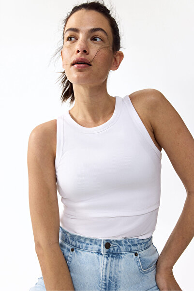 H&M MAMA Ribanalı Kolsuz Emzirme Üstü