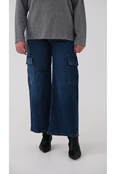 Blues Outlet ΓΥΝΑΙΚΕΙΑ ΤΣΕΠΗ CARGO ΜΠΟΛ ΠΑΤΣΑ ΜΑΡΚΑ JEAN ΠΑΝΤΕΛΟΝΙ-ΣΚΟΥΡΟ ΜΠΛΕ