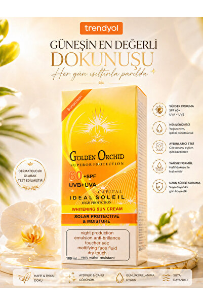 Golden Orchid كريم واقي من الشمس بعامل حماية 60+ - مرطب