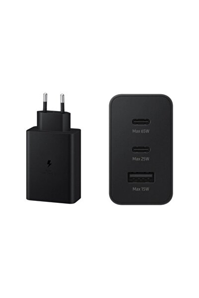 Samsung 3in1 Trio 65w 2xpd + Usba Ev Tipi Şarj Aleti 3 Çıkışlı(ep-t6350nbegww) Türkiye Garan