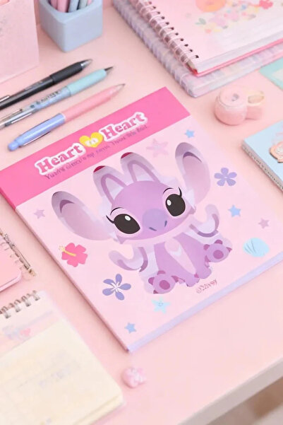 Miniso ورق ملاحظات أنجل المرخص من ديزني - 80 ورقة بتصميم لطيف مقاس 8.2 سم