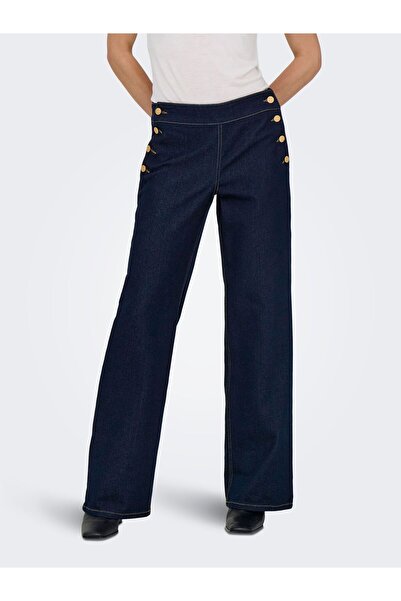 JDY Jeans mit weitem Bein JDYLIZZIE Mittlere Taille Weiter Beinschnitt Jeans