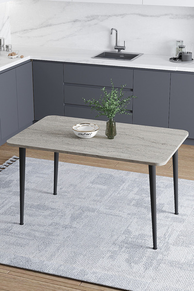 Mufian Concept DAMLA 70x110 Cm İskandinav - Bohem Oval Köşe Traverten Desen M...