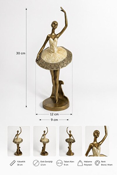 maycollection Sedefli Balerin Biblo 13cmx30cm