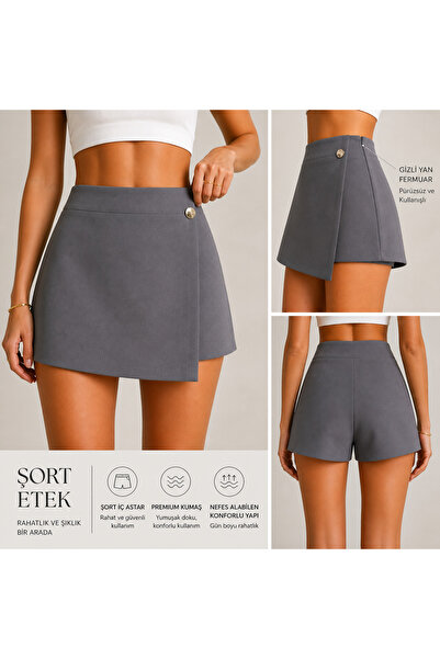 THB.Edition Smoke Color Shorts Skirt