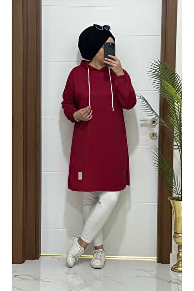 MODA ALMİRA 4280 K35 YENİ SEZON ARMALI KIRMIZ BÜYÜK BEDEN TUNİK