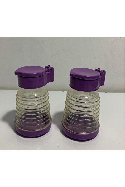 abnturk 2 Adet Kristal Mod Plastik Üretim Nemden Etkilenmeyen Kapaklı Tuzluk ...