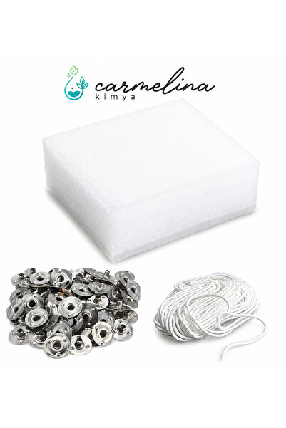 Advantage Package Paraffin- 1kg- Wick 5mt- Snap Fastener 50 Pieces Decorative Candle
