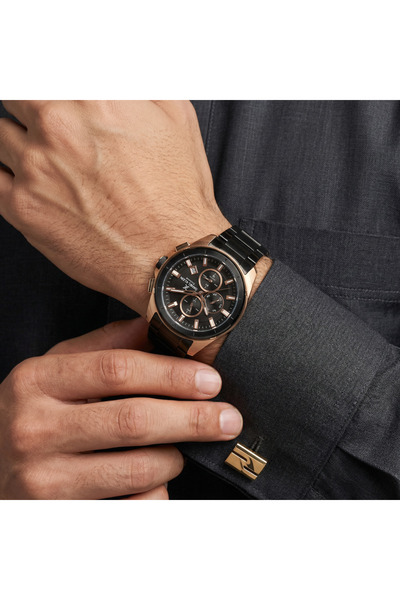 Daniel Klein Exclusive Black Stainless Steel Watch for Men DK.1.14224-5