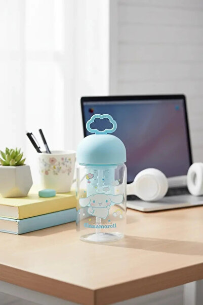 Miniso Sanrio Lisanslı Cinnamoroll Süzgeçli Borosilikat Cam Şişe 350 ML