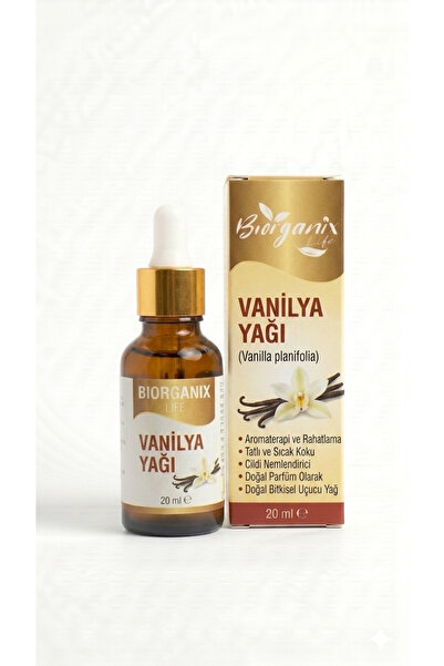 BİORGANİX Life %100 Saf Vanilya Yağı 20 ml – Yoğun Aromalı, Kalıcı & Aromater...