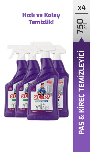 STOP Forte 4'lü Pas&Kireç Temizleyici 750 ml