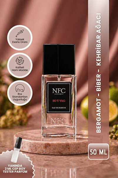 SOY VAG Premium EDP 50 ml Erkek Parfümü - Bergamot & Biber Notaları - 50 ml
