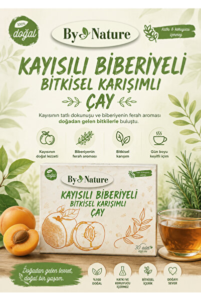 Bynature Kayısılı Biberiyeli Karışımlı Çayı 30'lu Paket