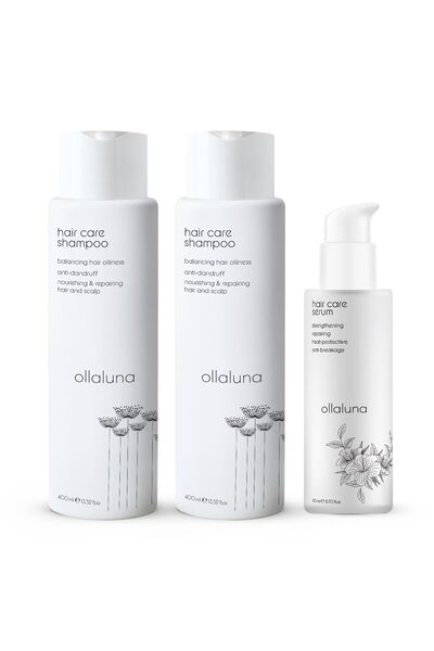 ollaluna Hair Care Shampoo Şampuan X2 Hair Care Serum Saç Serumu X1