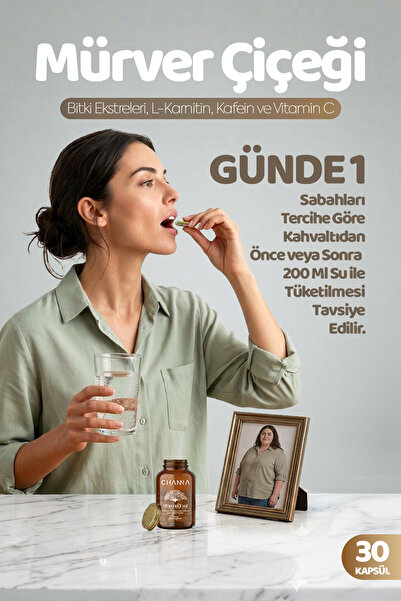 Channa Mürver Çiçeği Detoks Kapsülü | 30 Kapsül | 1 Aylık