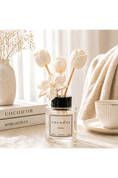 homeartplus Vanilya Oda kokusu dekoratif tasarım Çiçek bambulu 120 ml