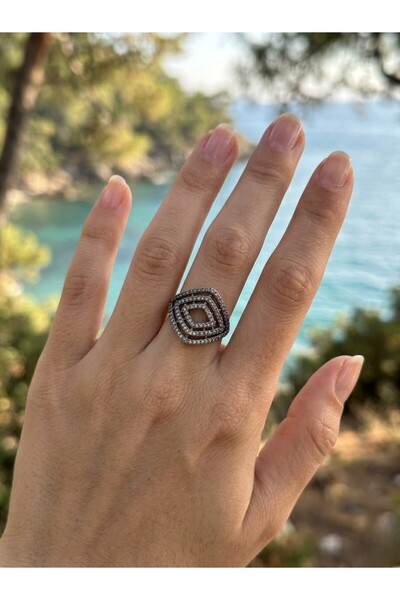 My Story Geometrik Gümüş Yüzük