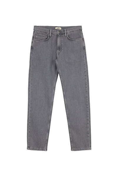 BROOKS BROTHERS Gri Erkek Tapered Fit Denim Pantolon BBSS26MDP004