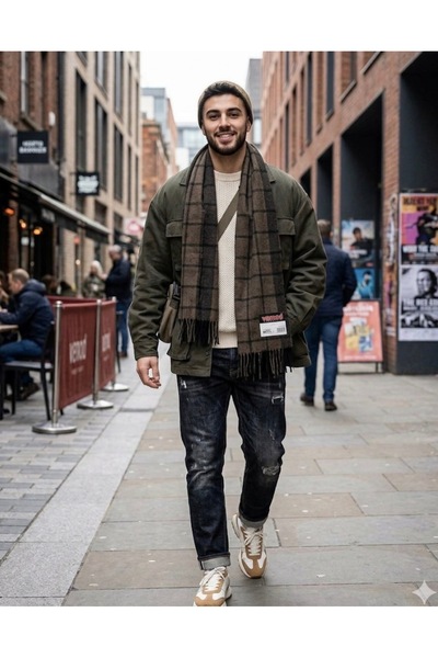 Vemod Good Quality Polyviscose Woven Men's Scarf