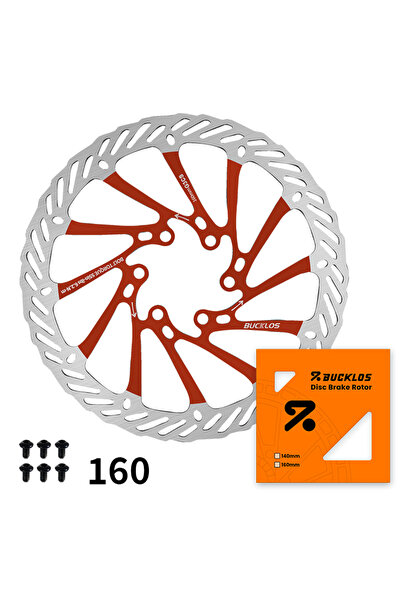 Choice16 قرص فرامل دراجة BUCKLOS Red-160MM G3 مقاس 160 مم و180 مم و203 مم، قر...