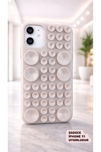 CAMCI Sadece İPhone 11 Uyumlu Kendiliğinden Vantuzlu Yeni Sezon Tarz ve Şık T...