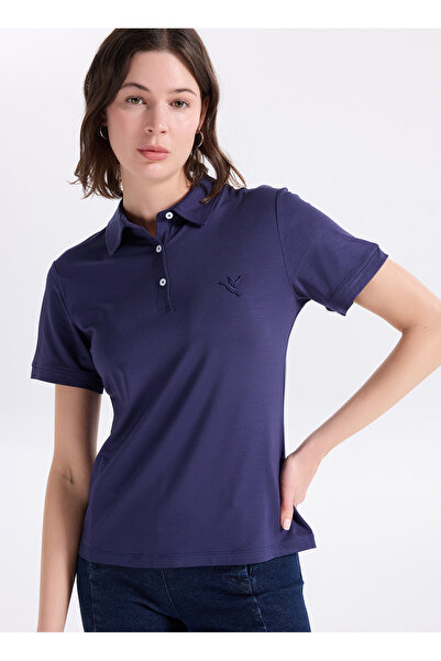 Fabrika Lacivert Kadın Polo T-Shirt F6SL-TST0007