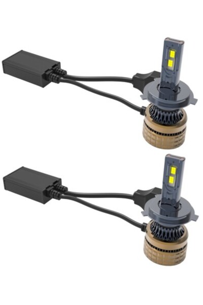 Xenon Bright Set de 2 LED-uri H4 H100 Canbus pentru faruri auto, putere 100W,...