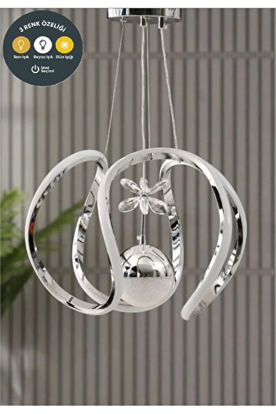 Lzy Avize Store Amissos Tek Toplu Sarkıt LED Avize 3 Renk | Salon, Hol ve Otu...