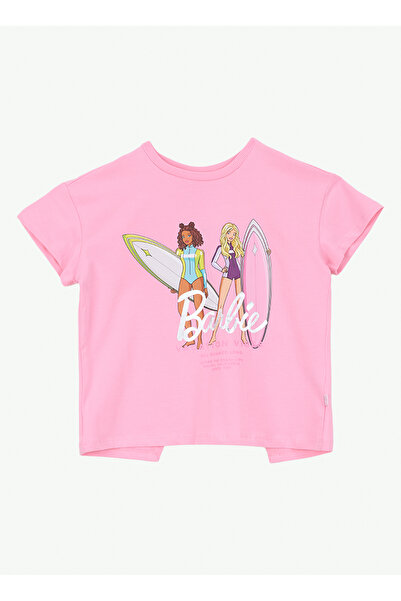 Barbie Pembe Kız Çocuk Baskılı T-Shirt BRB6SG-TST6550