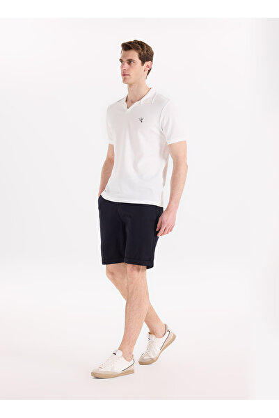 Fabrika Lacivert Erkek Relaxed Bermuda Şort F6SM-SHT 2037