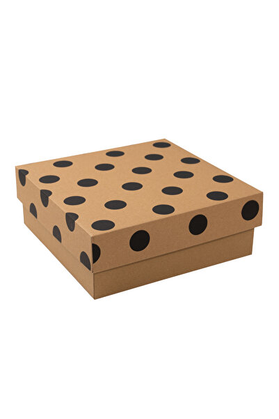 KOLİJET Kapaklı Hediye Kutusu 20x20x9 Cm (25 Adet)