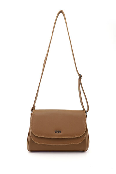 GÖNDERİ(R) Women's Tan Long Strap Shoulder Bag