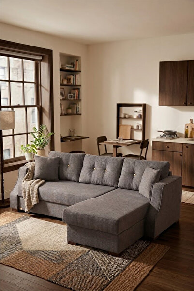 Cavissa Home Living Beyza Yataklı Sandıklı Modern Çok Fonksiyonlu Köşe Koltuk...