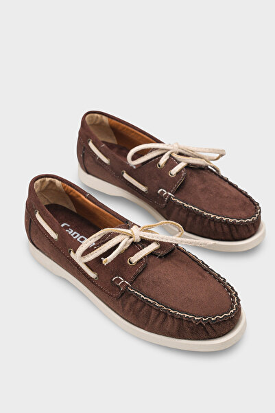Capone Outfitters Bria Bağcıklı Boncuklu Konfor Kadın Loafer Tekne Ayakkabısı
