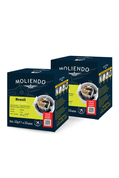 Moliendo Finest Coffee Brasil Bossa Nova Pratik Filtre Kahve Avantaj Paketi 2...