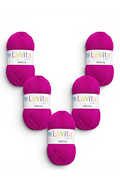 LaVita Yarn Κρυστάλλινο νήμα πλεξίματος στο χέρι 100% ακρυλικό 500γρ 5 ΤΕΜΑΧΙ...