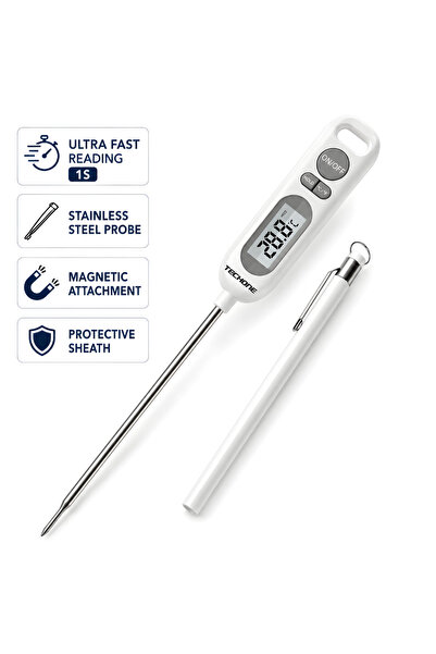 Techone Termometru Profesional Mancare YZ6001, Sonda Inox, Acuratete 1grad, ,...