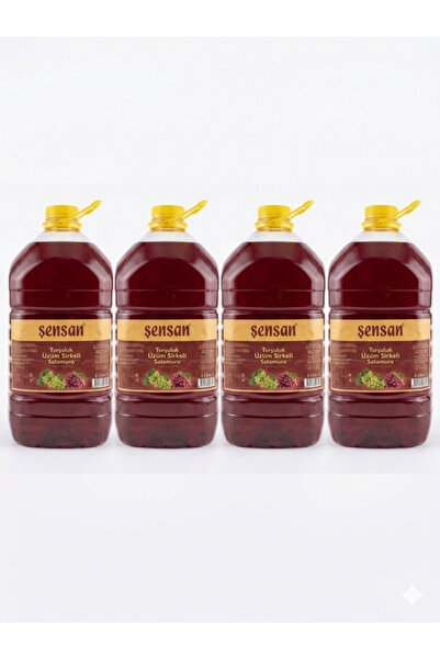 şensan ÜZÜM SİRKELİ TURŞULUK SALAMURA 5 LT - 1 KOLİ (4 ADET)