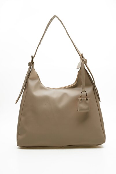 Zenvia Beige Strappy Women's Shoulder Bag