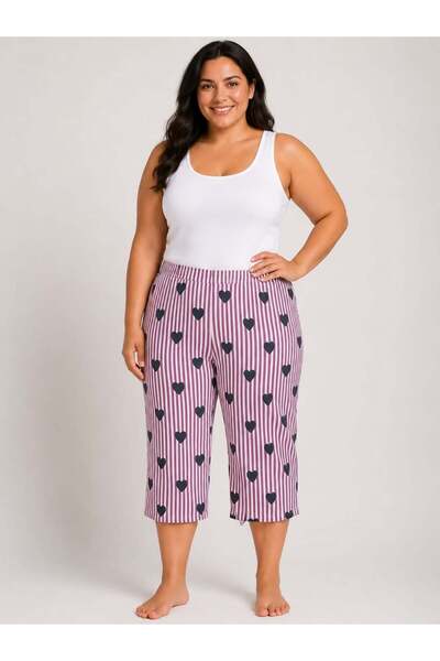 Pemilo Women's Plus Size Milan Capri Bottoms