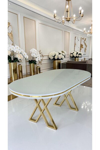fursimo ASPEN SERİSİ YEMEK MASASI 90x170 CM | LAKE PANEL | 1.SINIF MDF
