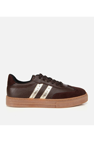 Hotiç Women's Brown Flat Sneakers