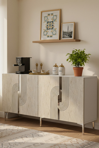 zetuna home KA1516BTS KONSOL, ÇOK AMAÇLI DOLAP, KAHVE KÖŞESİ VE TV SEHPASI BE...
