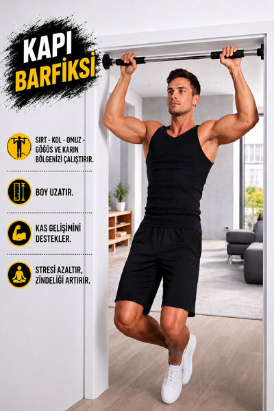 Spor Byfit 76-96 Cm Ayarlanabilir Kapı Barfiks Demiri