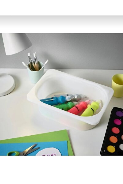 IKEA Trofast Oyuncak Saklama Kutusu- Beyaz - 20x30x10 Cm

: