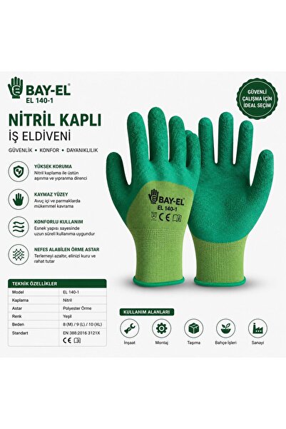 Bay-El Baytas Pütürlü Inşaat Iş Eldiveni (12 Adet )